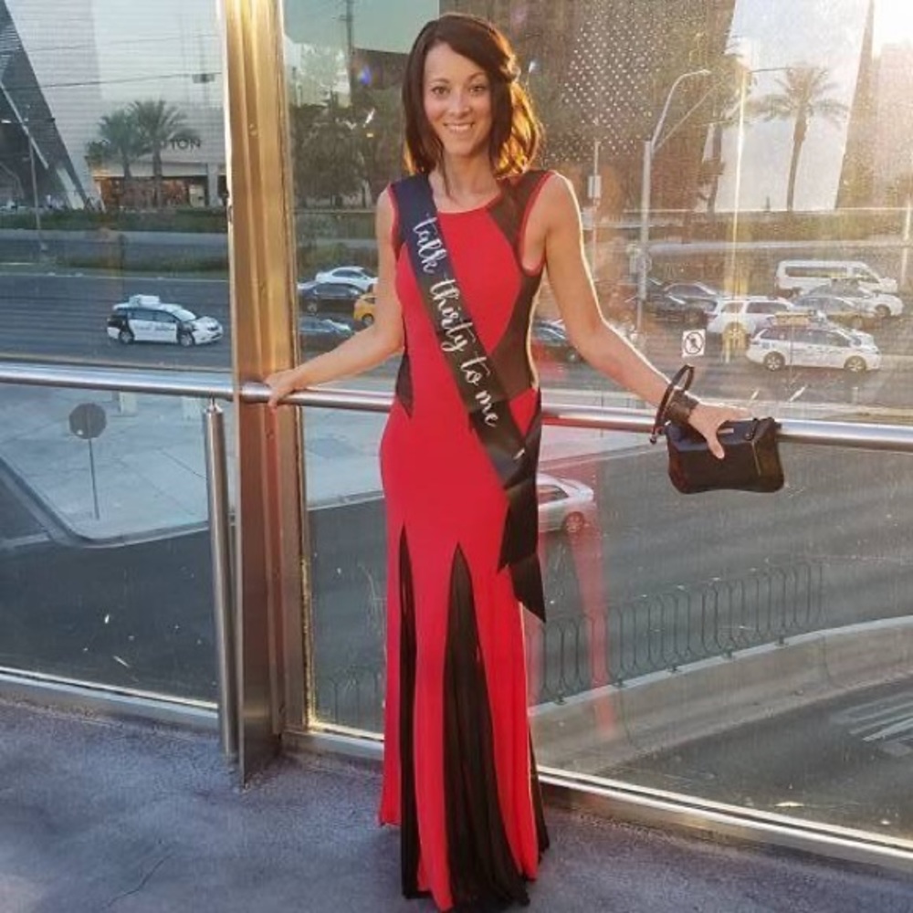 Sexy Red & Black Dress